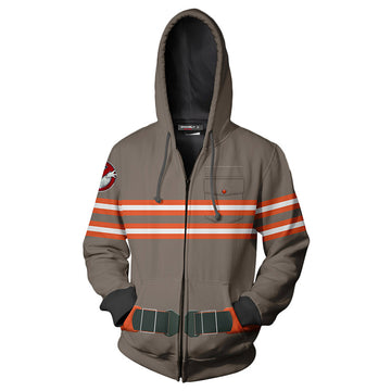 Los Cazafantasmas Ghost Busters Cosplay Sudadera Estampada de Moda con Cremallera para Adultos Unisex